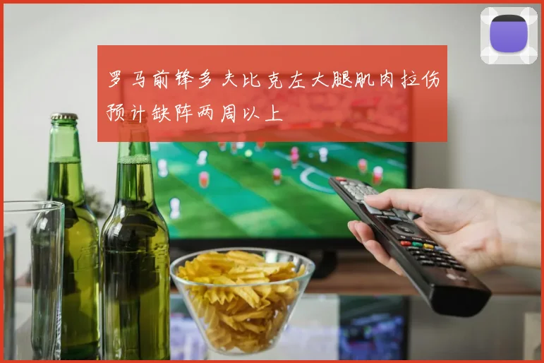 罗马前锋多夫比克左大腿肌肉拉伤预计缺阵两周以上